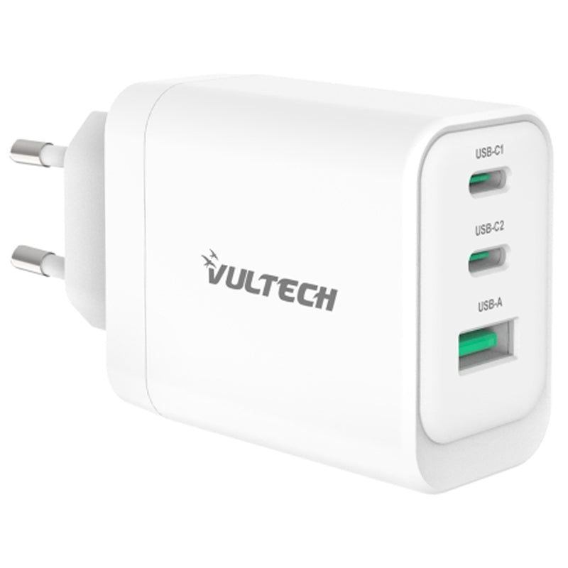 VULTECH CC65-2C1A - CARICATORE UNIVERSALE 2 PT USB-C + 1 PORTA USB-A GAN 65W