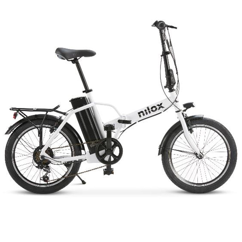NILOX J1 PRO - CITY BIKE - RUOTE 20 x 2 - MOTORE 250W - FRENI V-BRAKE - BATTERIA 36V 8AH - AUT. 40KM - CAMBIO SHIMANO 6 MARCE (NXEBJ1PROWH)