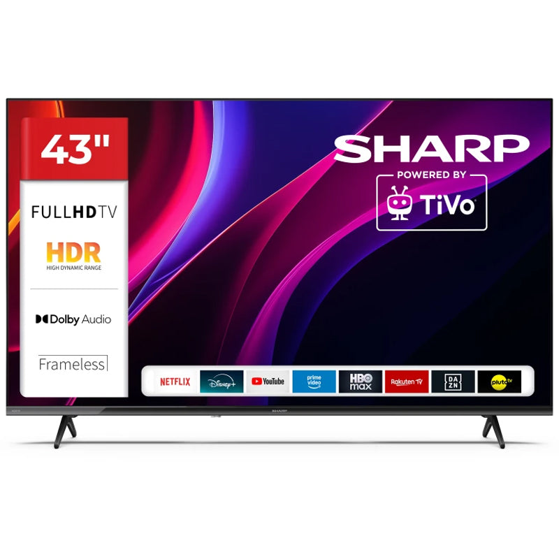 SHARP 43HE2245E - 43"" SMART TV LED FHD - TIVO OS - FRAMELESS - HDR - AUDIO HARMAN KARDON - IT