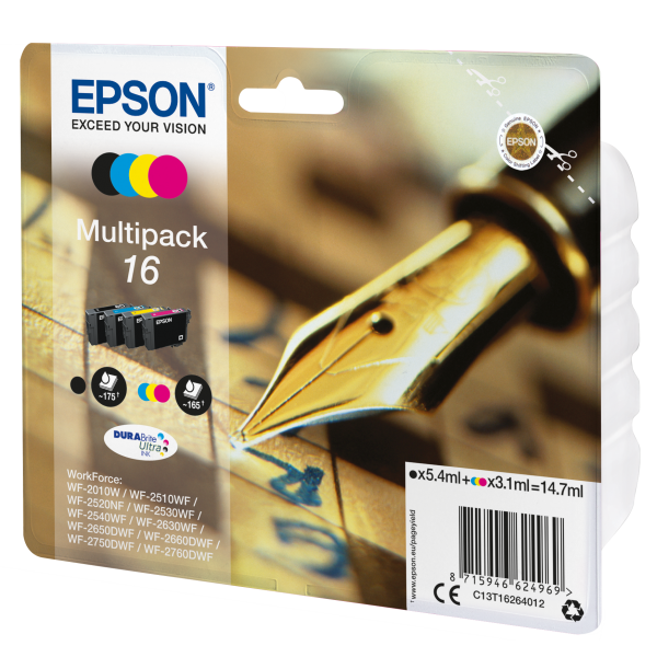 EPSON T16 MULTIPACK (C13T16264010) - CARTUCCIA ORIGINALE