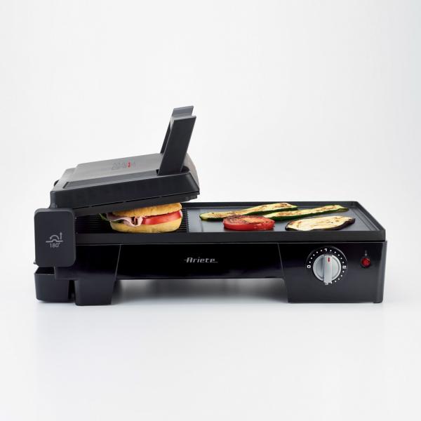 ARIETE MULTI GRILL 3 IN 1 (1916/10) - PIASTRA ELETTRICA ANTIADERENTE - APERTURA 180 GRADI - 2400W