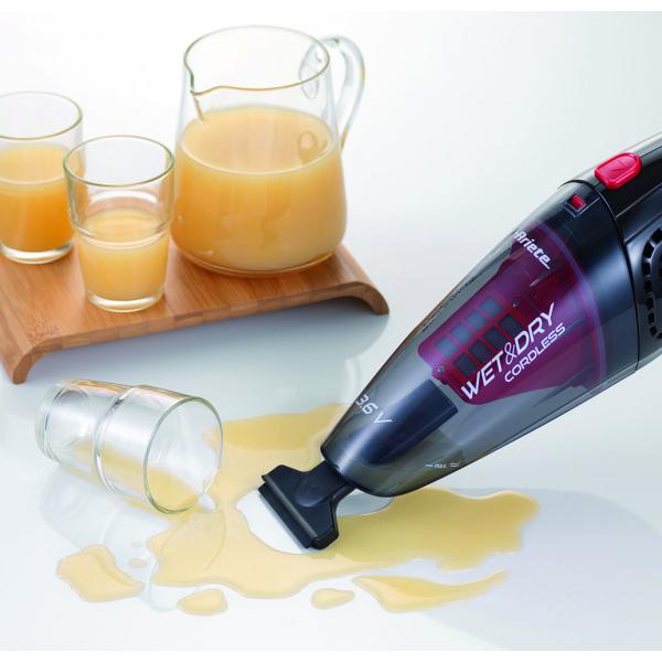 ARIETE WET e DRY CORDLESS (2474) - ASPIRABRICIOLE ELETTRICO - 400ML PER SOLIDI - 45ML PER LIQUIDI