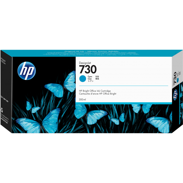 HP 730 300-ml Cyan Ink Crtg