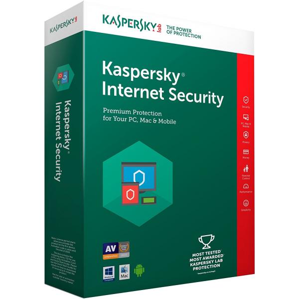 Kaspersky Internet Security 2018 Sicurezza antivirus Full ITA 1 licenza/e 1 anno/i