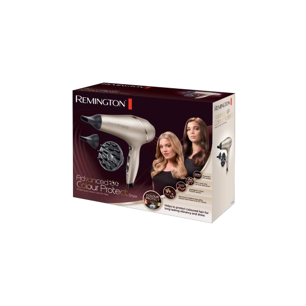 REMINGTON AC8605 - ASCIUGACAPELLI - MOTORE AC - 2300W - 3 TEMP./ 2 VELOCITA - COLOURPROTECT - 2CONC/DIFF