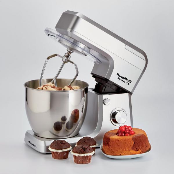 ARIETE GOURMET PROFESSIONAL (1598/10) - IMPASTATRICE PLANETARIA MULTIFUNZIONE - 7L - 6 VELOCITA'' + PULSE - 2100W