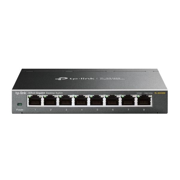 TP-Link Omada TL-SG108S switch di rete Non gestito Gigabit Ethernet (10/100/1000) Nero