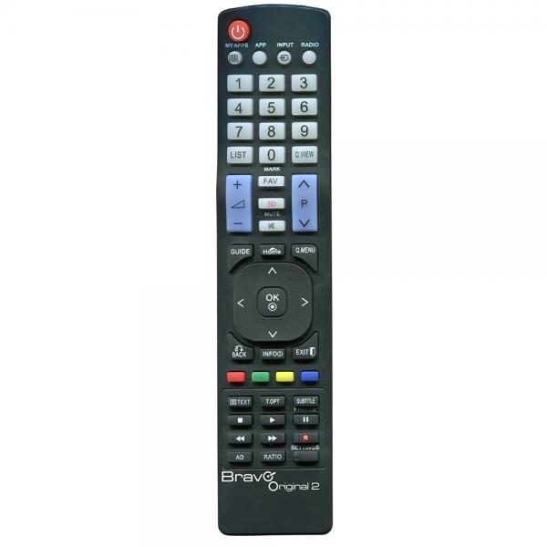 BRAVO ORIGINAL 2 (90202048) - TELECOMANDO COMPATIBILE FEDELMENTE RIPRODOTTO PER TV LG