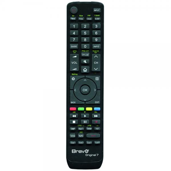 BRAVO ORIGINAL 7 (90202053) - TELECOMANDO COMPATIBILE FEDELMENTE RIPRODOTTO PER TV HISENSE