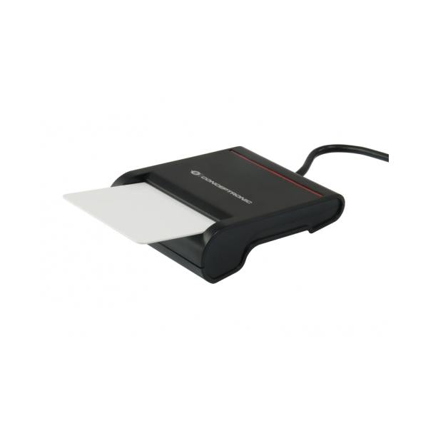 CONCEPTRONIC SCR01B - CARD READER SMART ID USB2.0, SUPPORTS ISO7816 CLASS A, B AND C (5V/3V/1.8V)