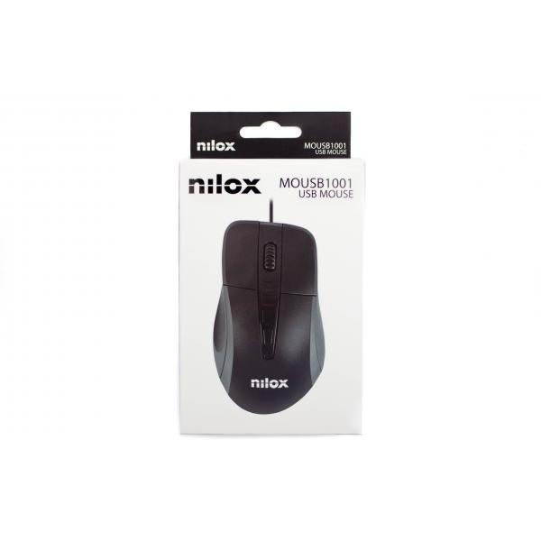 Nilox MOUSB1001 mouse Ufficio Mano destra Ottico 1000 DPI - (Nilox MOUSB1001 mouse Ufficio Mano destra Ottico 1000 DPI)