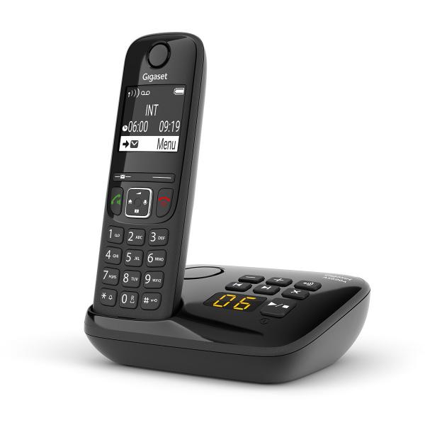 GIGASET AS690A BLACK DECT CON SEGRETERIA