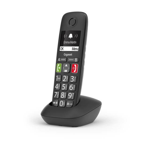 GIGASET E290HX BLACK DECT AGGIUNTIVO SENIOR