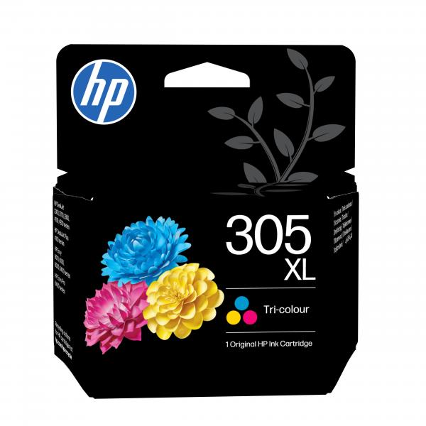 HP 305XL TRI-COLOR (3YM63AE) - CARTUCCIA ORIGINALE AD ALTA EFFICIENZA