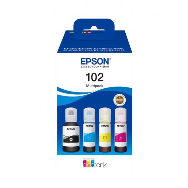 EPSON T03R6 102 BK/C/M/Y MULTIPACK FLACONI ECOTANK