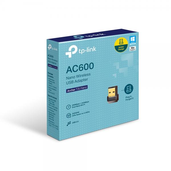 TP-LINK ARCHER T2U NANO - ADATTATORI DI RETE USB WIRELESS 600 MBIT/S