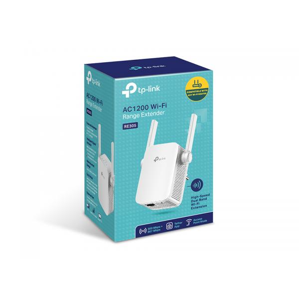 RANGE EXTENDER TP-LINK RE305 - AC1200 WIRELESS + LAN