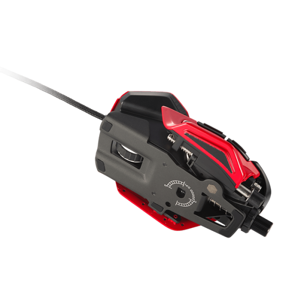 MAD CATZ GAMING MOUSE R.A.T. 8+ADV OPTICAL GAMING MOUSE, RED ALLUMINIO +16