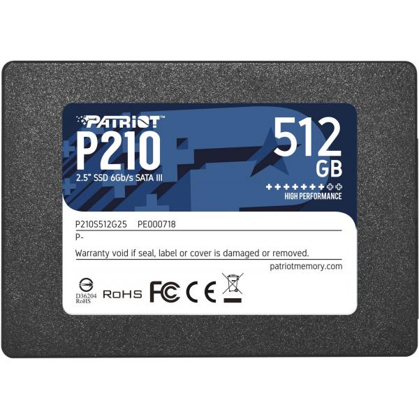 PATRIOT P210 512GB - SSD INTERNO 2.5"" (P210S512G25)