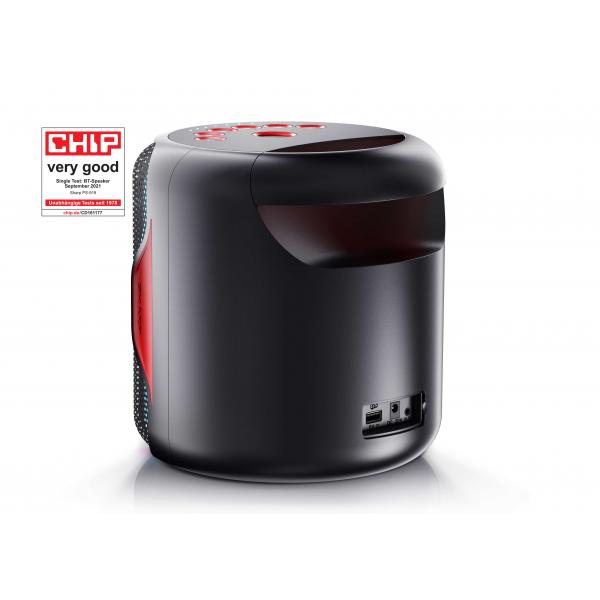 SHARP PS-919(BK) - SPEAKER BLUETOOTH PORTATILE TWS - 130W - USB - AUX - IPX5 - GIOCO LUCE LED RGB - NERO