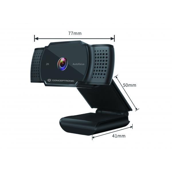 CONCEPTRONIC AMDIS02B - WEBCAM 2K SUPER HD AUTOFOCUS