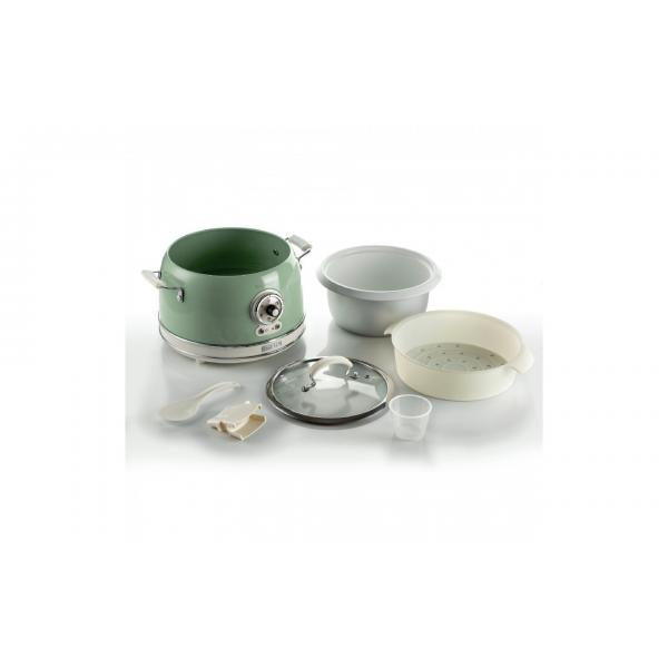 ARIETE CUOCIRISO VINTAGE VERDE (2904/04) - 5 FUNZIONI COTTURA - 3.5LT (RISO 1.8LT) - 700W