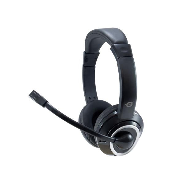 CONCEPTRONIC POLONA02BA - CUFFIE OVEREAR - MICROFONO - CONTROLLO VOLUME - JACK 3.5 + SPLIT CABLE