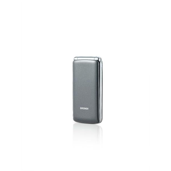 BRONDI AMICO SINCERO (GRIGIO) - TELEFONO CELLULARE PER ANZIANI - TASTO SOS - TORCIA - CONTROLLO REMOTO - ANNUNCIO VOCALE - FOTOCAMERA