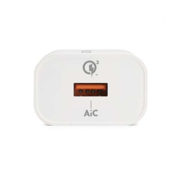 VULTECH CC-118QCLWH - ALIMENTATORE USB 3.0 QUICKCHARGE 18W - BIANCO