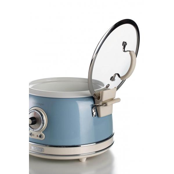 ARIETE CUOCIRISO VINTAGE CELESTE (2904/05) - 5 FUNZIONI COTTURA - 3.5LT (RISO 1.8LT) - 700W