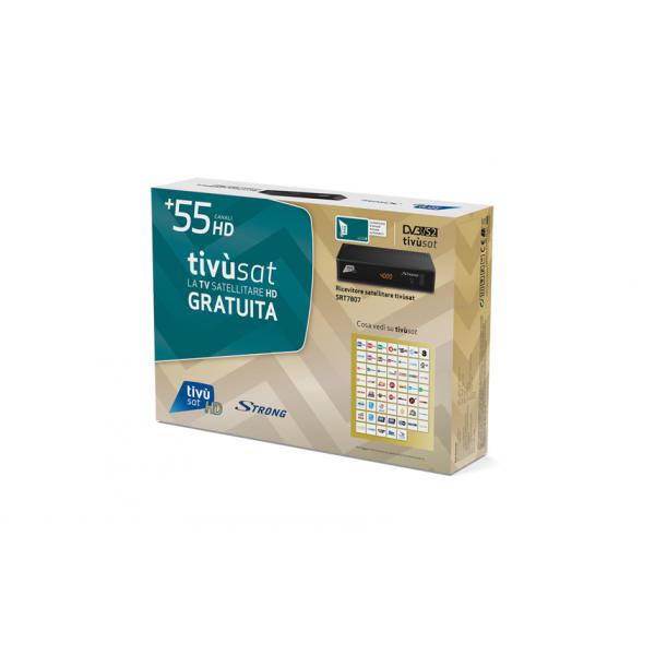 STRONG SRT 7807 - RICEVITORE SATELLITATE TIVUSAT HD - HDMI - SCART - LAN - DOLBY AUDIO