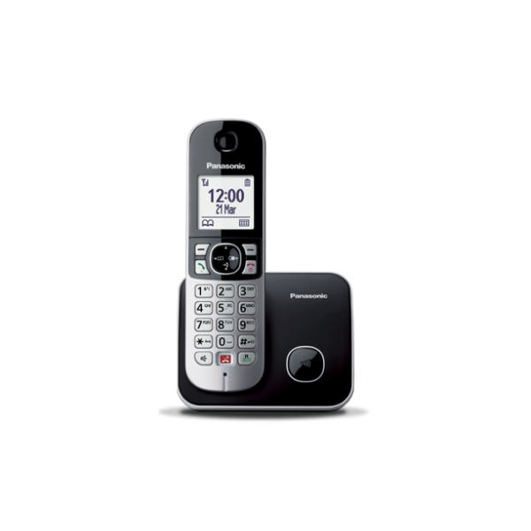PANASONIC KX-TG6851 (NERO) - TELEFONO CORDLESS - VIVAVOCE - BLOCCO CHIAMATE INDESIDERATE