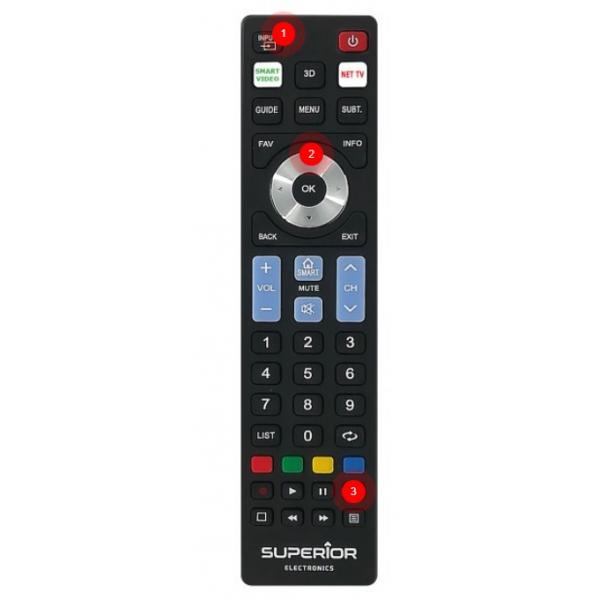 SUPERIOR SUPTRB019 - READY5 SMART - TELECOMANDO UNIVERSALE PER SMART TV LG, SAMSUNG, SONY, PHILIPS, PANASONIC