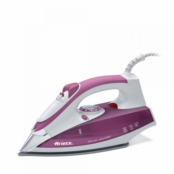 ARIETE STEAM IRON 2200 (6215/00) - FERRO DA STIRO - PUNTA SLIM - PIASTRA ACCIAIO INOX - COLPO VAPORE - SELF CLEANING - 2200W