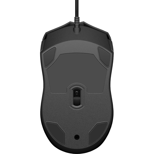 HP Wired 100 mouse Ufficio Ambidestro USB tipo A Ottico 1600 DPI