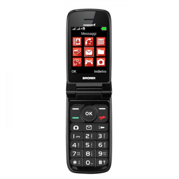 BRONDI MAGNUM 4 (ROSSO) - TELEFONO CELLULARE - TORCIA - FOTOCAMERA