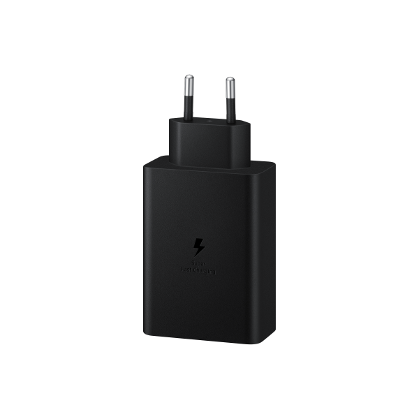 SAMSUNG FAST EP-T6530NBEGEU - ALIMENTATORE 65W TRIO 2xUSB-C + 1xUSB-A Black