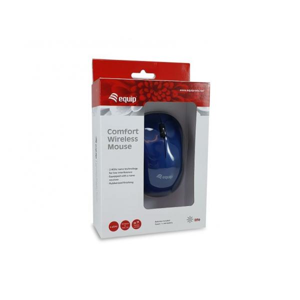 EQUIP 245112 - MOUSE WIRELESS - 1200 DPI - BLUE