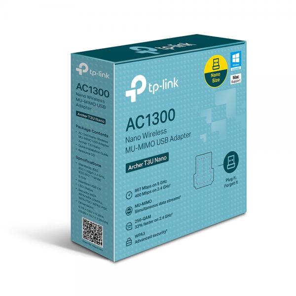 TP-LINK ARCHER T3U - ADATTATORE DI RETE USB WIRELESS AC1300 MU-MIMO