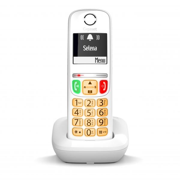 GIGASET E270 (BIANCO) - TELEFONO CORDLESS SENIOR - VIVAVOCE - TASTI GRANDI