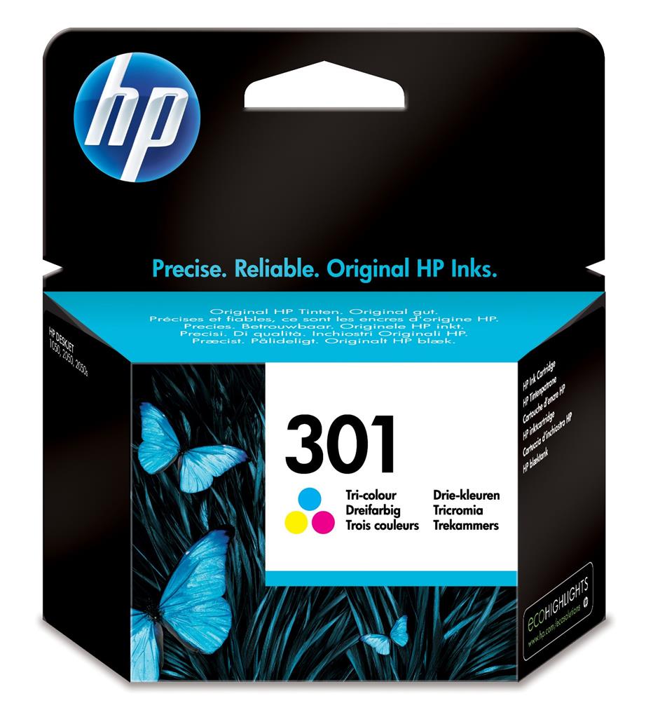 HP 301 Tri-color Ink Cartridge