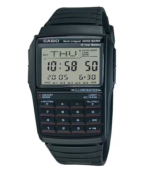 CASIO VINTAGE Mod. DATABANK CALCULATOR - BLACK