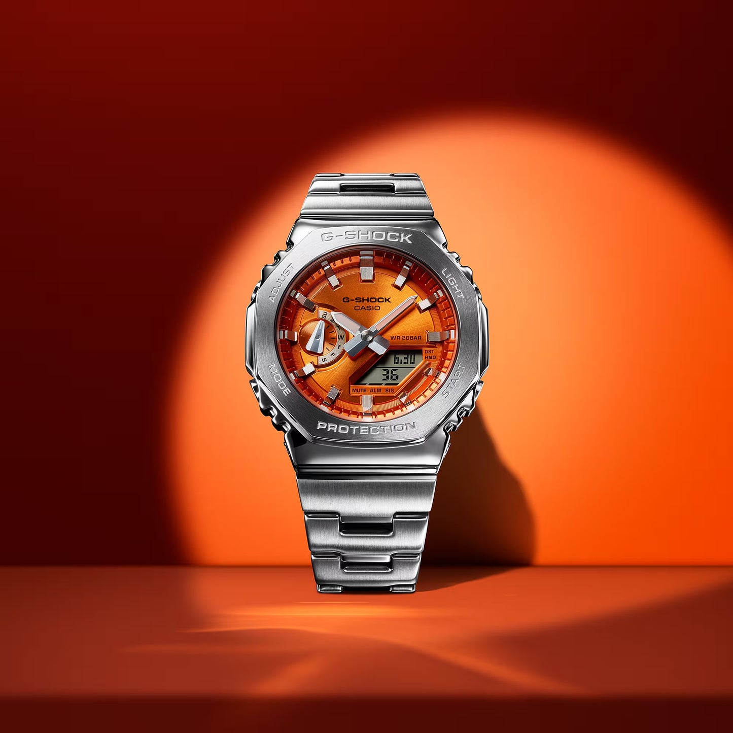 CASIO G-SHOCK Mod. OAK G-STEEL VIVID ORANGE