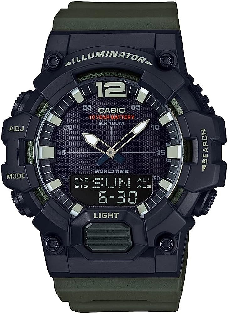 CASIO SPORT Mod. ILLUMINATOR - BLACK. ARMY GREEN
