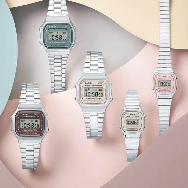 CASIO VINTAGE Mod. ICONIC MINI STEEL - CREAM