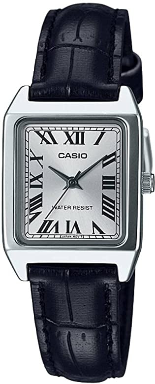 CASIO COLLECTION Mod. LADY TANK, ALLOY, LEATHER - SILVER
