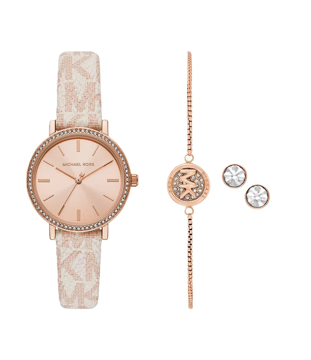 MICHAEL KORS Mod. ADDYSON Special Pack + Bracelet + Earrings