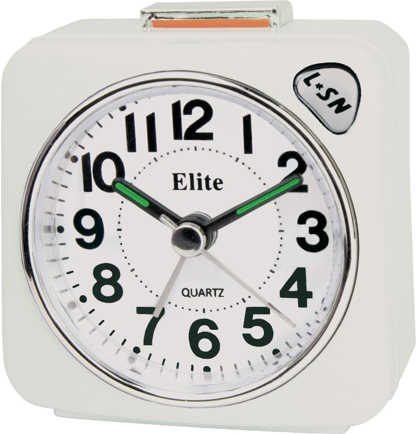 ELITE Sveglia silent con luce e snooze - BIANCO - Silent alarm clock with light and snooze - WHITE