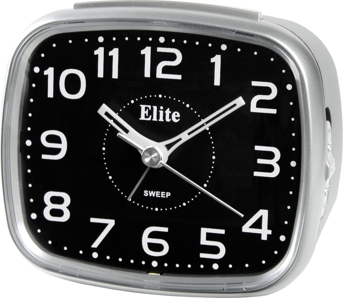 ELITE Sveglia silent con luce LED e snooze - ARGENTO - Silent alarm clock with LED light and snooze - SILVER