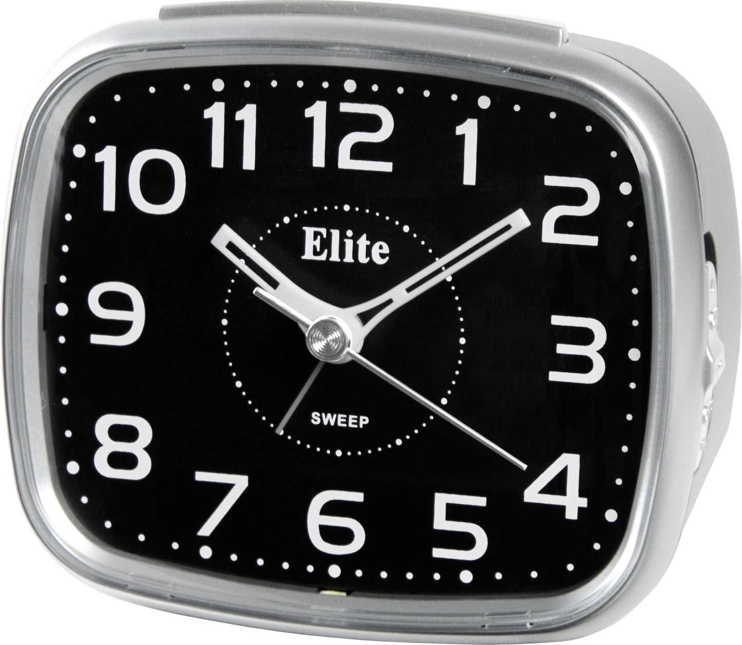 ELITE Sveglia silent con luce LED e snooze - ARGENTO - Silent alarm clock with LED light and snooze - SILVER